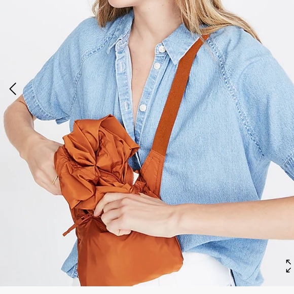 Madewell Raincheck Packable Raincoat size large - Picture 2 of 13